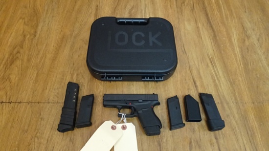 Glock 43 9MM Semi Auto Pistol. Very Good.