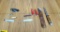 Victornox, Stanley, Husky, Etc. Knives. Good Condition. Lot of 10; 9 Folding Knives and One Fixed kn