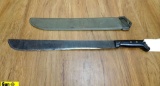 LEGITIMUS COLLINS & CO. MILITARY COLLECTOR'S Machete. Good Condition. 17.75