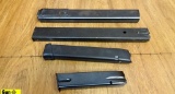 Glock, Etc. 9MM, .45ACP Magazines. Very Good. Lot of 4; One Glock 31 Rd Mag for Glock 17/19, One Gre