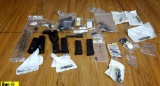 Glock Gun Parts. Very Good. Assorted Glock Magazines, Springs, Mag Plates, Barrel, Etc. . (63974)