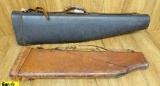 Shotgun Cases . Good Condition. Lot of 2; Leather Shotgun Cases. Used for Winchester Model 12 Shotgu