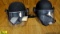 Ambitec, Ceradyne Helmets. Very Good. Lot of 2; Level 3 A Helmets with Shields. . (64166)