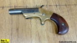 DERRINGER .22 Short Single Shot Pistol. Needs Repair. 2.5