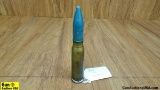 U.S. Military Surplus 20MM COLLECTOR'S Practice Shell. Excellent Condition. INERT Practice Shell. 6.