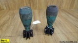 U.S. Military Surplus M49A2 COLLECTOR'S Mortar Rounds. Fair Condition. Lot of 2; Training/ Practice