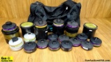 Avon, Scott, Etc. Filters. Good Condition. Filters for PPE. Includes Black Duffle Bag. . (64151)
