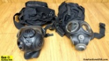 Avon Gas masks . Good Condition. Lot of 2; Gas Masks with Carry Bags. . (64159)