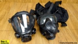 3M, Avon Gas masks . Good Condition. Lot of 2; Gas Masks, One Carry Bag. . (64163)