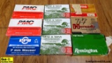 Hornady, PMC, PPU, Etc. 7.7 JAP, 7MM Ammo. 164 Rds in Total ; 84 Rds- 7.7 Jap, 80 Rds- 7MM . (64187)