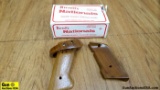 Herrett N-52 TARGET Grips. Excellent Condition. One Pair of Wood Target Grips with Left Side Finger