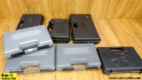 Intratec, Charter Arms, Etc. Hard Cases. . Very Good. Lot of 7; Padded Hard Cases for Pistols. . (60
