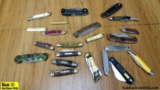 Maxam. Imperial, Parker-IMAI, Etc. Knives. Good Condition. Lot of 22 ; Assorted Pocket Knives. . (64