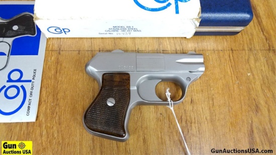 COP INC. SS-1 .38SP/.357MAG Single Action HARD TO FIND Pistol. Like New. 3 1/8" Barrel. 4 Shot, Stai