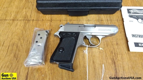 INTERARMS WALTHER PPK .380 ACP Semi Auto UNFIRED Pistol. Excellent Condition. Stainless Steel Model