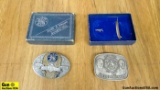S&W COLLECTOR'S Belt Buckles. Very Good. Lot of 2; Belt Buckles. #1 is S&W 125 Year - 1852-1977, and