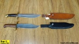 Marbles, Etc. MR555 Knives . Excellent Condition. Lot of 2; #1 is a Marbles Bowie Knife with a Stack