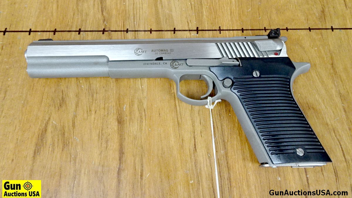 AMT AUTOMAG III .30 CARBINE Semi Auto Pistol. | Proxibid