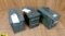 Military Surplus Ammo Cans. Good Condition . Lot of .3; 50 Cal Ammo Cans. . (65604)