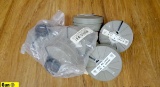 Israeli TYPE 80 Filters. New . Lot of ; 6 Gas Mask Filters. Common NATO 40MM Threads, New Sealed. .