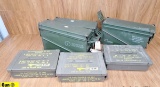 LOCAL PICKUP ONLY, Military Surplus Ammo Containers . Good Condition . Lot of 6; Three Large Ammo Co