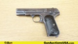 Colt 1903 Hammerless POCKET .32 ACP Semi Auto 1908 POCKET Pistol. Good Condition . 3.75