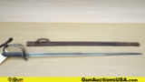S.J. Pillin Sword. Very Good. British Royal Artillary Cerimonial Sword Featuting Orantely Decorated