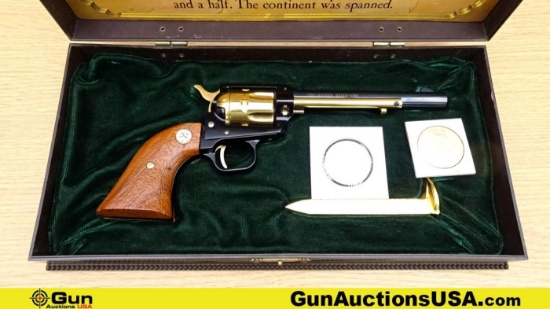 Colt GOLDEN SPIKE .22 LR GOLDEN SPIKE Revolver. NEW in Case. 6" Barrel. The Colt GOLDEN SPIKE .22 LR