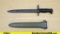 WWII M1 BOMB STAMPED Bayonet. Excellent. WWII M1 Garand Bayonet, with a 9.75