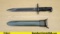 American Fork and Hoe Co. M1 BOMB STAMPED Bayonet. Excellent. WWII M1 Garand Bayonet, with a 9.75