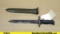 U.S. BOMB STAMPED Bayonet. Fair Condition. 9.5