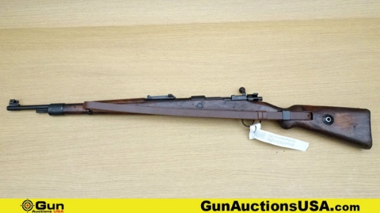 GERMAN K98 8 MM WAFFEN STAMPED Rifle. Good Condition . 23.5" Barrel. Shiny Bore, Tight Action Bolt A