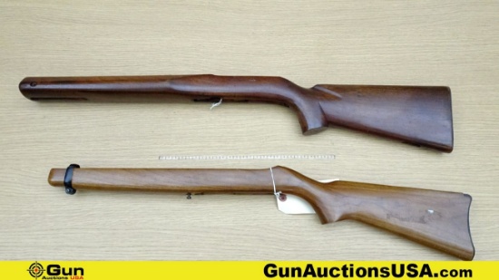 Winchester, Ruger Stocks. Good Condition. Lot of 2; Winchester Model 52 Stock and 1- Ruger 10.22 Woo
