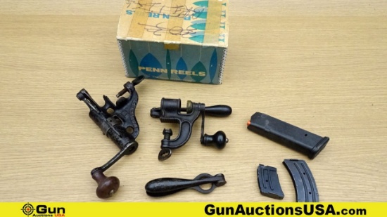 Ideal Manufacturing Co. Loading Tools, Magazines.. Lot of 4; 2-22 caliber Unmarked Magazines that fi