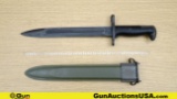 WWII M1 BOMB STAMPED Bayonet. Excellent. WWII M1 Garand Bayonet, with a 9.75
