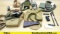 Military Surplus HK-G3/91 Gun Parts, Gas Masks, Ammo Pouch, Etc.. Good Condition. Lot of 11; 1- Earl