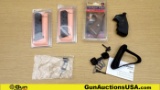 High-Point, Pachmayr 9 mm Mags, Accessories. Excellent. Lot of 6; 2 Carbine Mags, 2 Revolver Grips,
