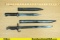 Holster, Etc. M1907, K98 Bayonets. Good Condition. One German K98 Bayonet, with 15.25