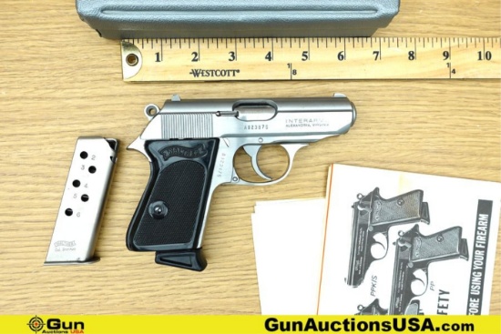 INTERARMS PPK 380 ACP / 9MM KURTZ Pistol. Very Good. 3.25" Barrel. Shiny Bore, Tight Action Semi Aut