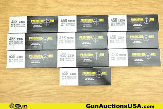 Precision One .458 SOCOM Ammo. 200 Rds, 350 Gr. . (77551) (GSCU44)