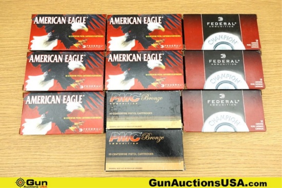PMC, Federal, American Eagle .45 AUTO Ammo. 500 Rds, Assorted Gr and Types. . (76689) (GSCV59)