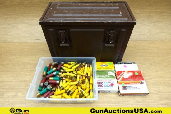 Federal, Winchester, Remington, Etc. .308, 12 Ga, .38 Special, Etc. Ammo . Approx. 290 Rds; 26 Rds o