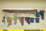 Ducheimer, Military Surplus, Etc. Holsters, Belts . Good Condition. Two Leather .45 AUTO Holsters. T