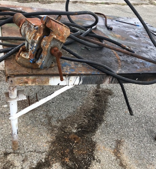 Table with Vise