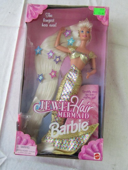 Barbie Doll. 1995 Jewel Hair Mermaid Barbie. New In Box.