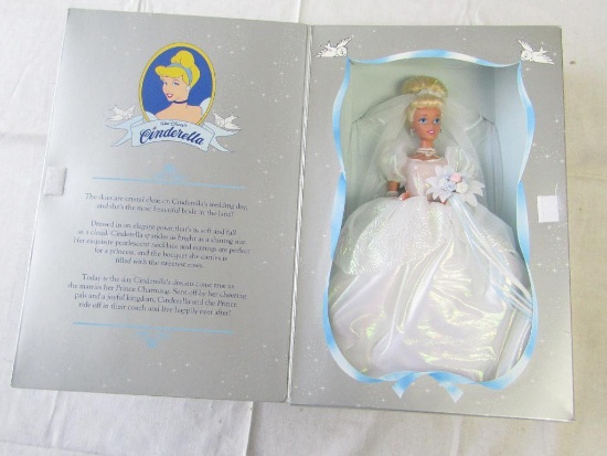 Disney Doll. 1995 Wedding Cinderella. New In Box. Box has a bit of shelf wear.