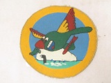 American Hand Painted Leather Patch. USAAF 2nd Sea Search Attack.