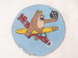 American Hand Painted Leather Patch. C.P. 11.