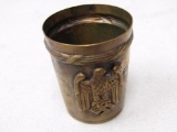 German Third Reich period Schnapps (Vodka) cup from a Heer officers canteen.