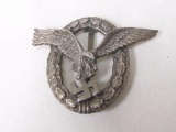 German WWII Third Reich period Luftwaffe Pilot badge.